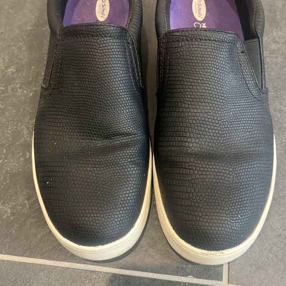 Dr. Scholl's Textured Black Slip-On Flats - Picture 4 of 5